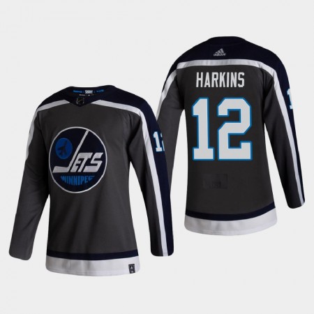 Dresovi Winnipeg Jets Jansen Harkins 12 2020-21 Reverse Retro Authentic - Muške Dresovi Winnipeg Jets Jansen Harkins 12 2020-21 Reverse Retro Authentic - Muške